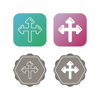 Directional Sign Vector Icon