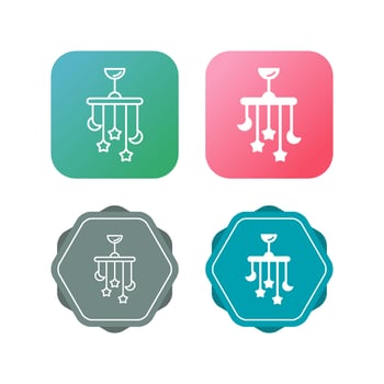 Crib Toy Vector Icon