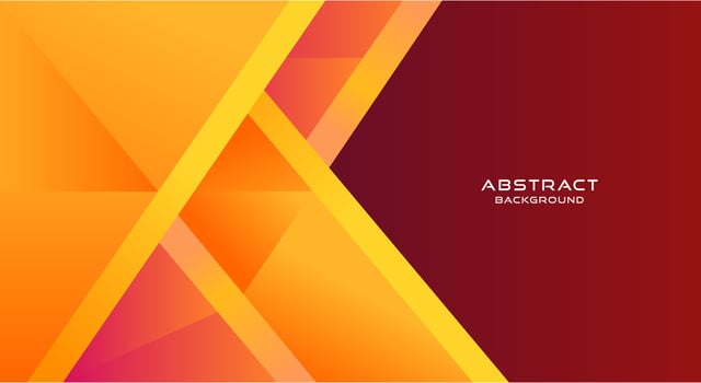 Modern geometric yellow background vector