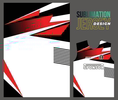 Vector jersey sports design for racing cycling football gaming motocross