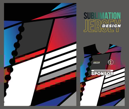 Vector jersey sports design for racing cycling football gaming motocross