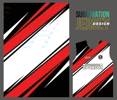 Vector jersey sports design for racing cycling football gaming motocross