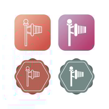 Windsock Vector Icon
