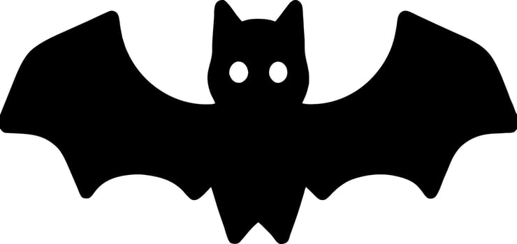 vector illustration of bat cartoon