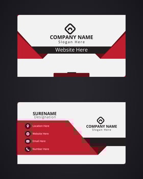 Corporate business card vector