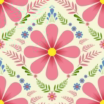floral pattern background design for ceramic tile pattern, vector pattern, cute illustration, tile design, wrap, wallpaper, card, template, print, vector, illustration, cover