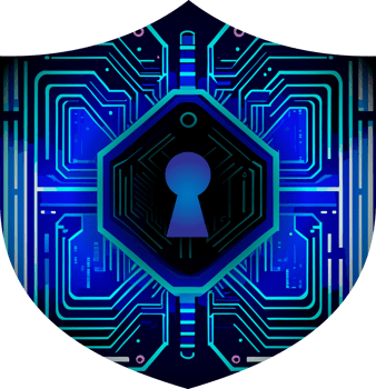 Modern Technology Shield Cybersecurity Crop-out png