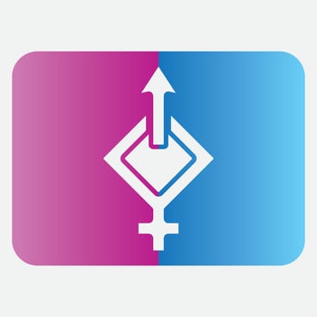 male and female gender logos vector