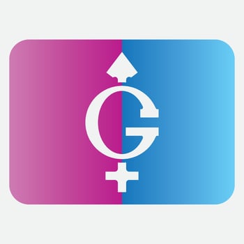 male and female gender logos vector