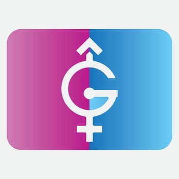 male and female gender logos vector