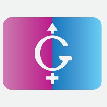 male and female gender logos vector