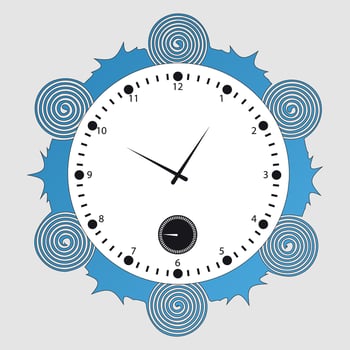 Clock design Template vector