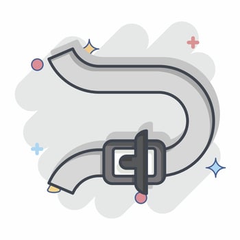 Icon Bend. related to Racing symbol. comic style. simple design editable. simple illustration vector
