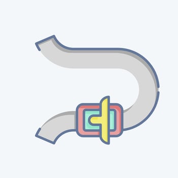 Icon Bend. related to Racing symbol. doodle style. simple design editable. simple illustration vector