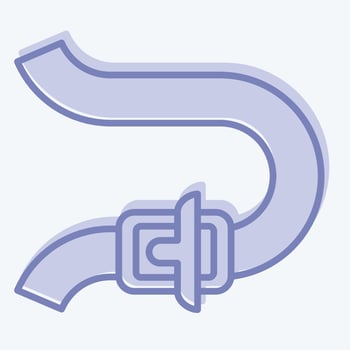 Icon Bend. related to Racing symbol. two tone style. simple design editable. simple illustration vector