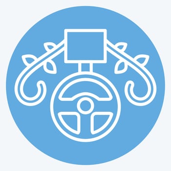 Icon Medal. related to Racing symbol. blue eyes style. simple design editable. simple illustration vector