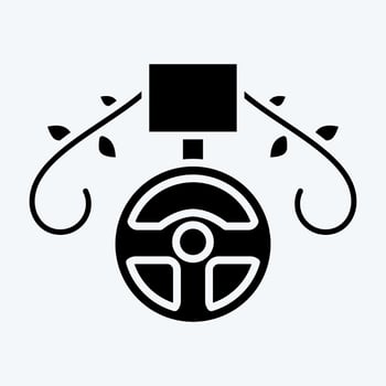 Icon Medal. related to Racing symbol. glyph style. simple design editable. simple illustration vector