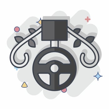 Icon Medal. related to Racing symbol. comic style. simple design editable. simple illustration vector