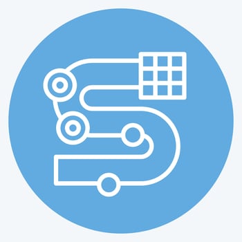 Icon Race Track. related to Racing symbol. blue eyes style. simple design editable. simple illustration vector