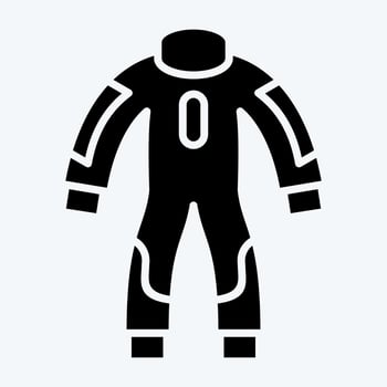 Icon Race Suit. related to Racing symbol. glyph style. simple design editable. simple illustration vector