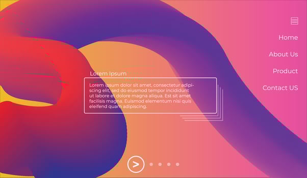 3d Poster with Fluid Shape. Landing Page Template. Abstract Futuristic Vector Background. Wave Music Poster Concept with Neon Pink and Blue Colors. Modern Website Design. Trendy Dynamic Color Poster.