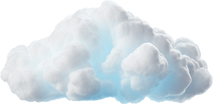 Cloud png with AI generated.