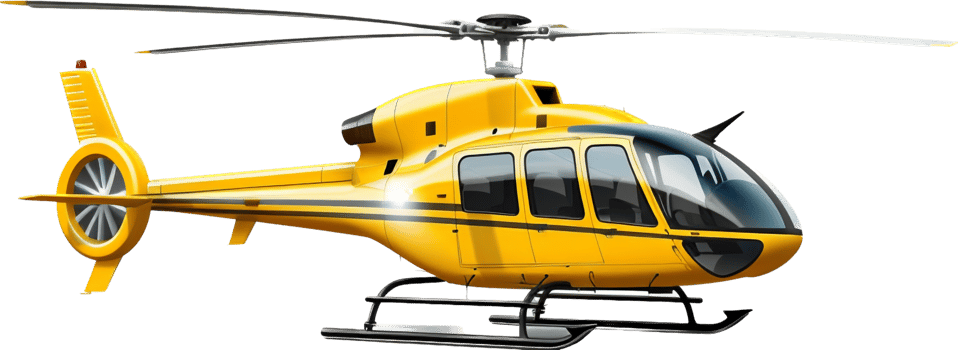 Helicopter png with AI generated.
