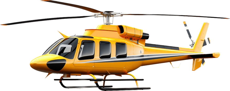 Helicopter png with AI generated.