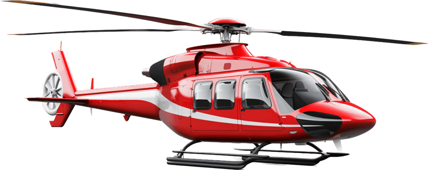Helicopter png with AI generated.