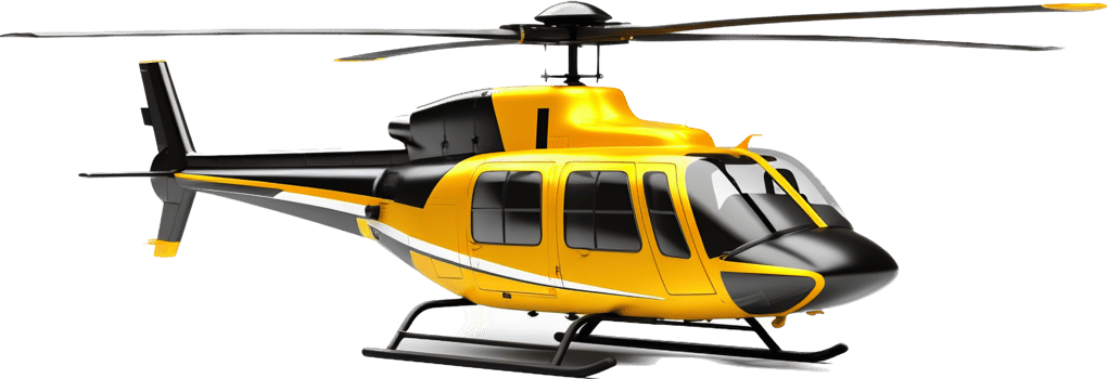 Helicopter png with AI generated.
