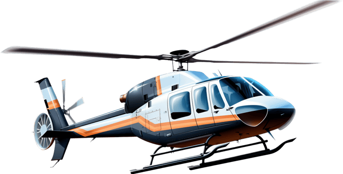 Helicopter png with AI generated.
