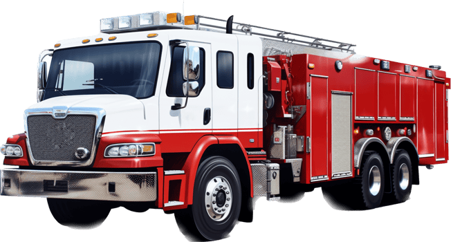 Firetruck png with AI generated.