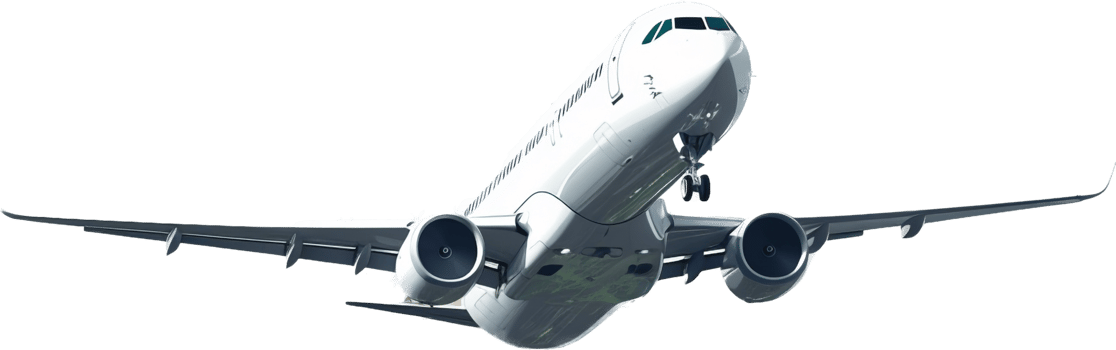 Plane png with AI generated.