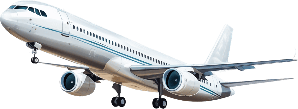 Plane png with AI generated.