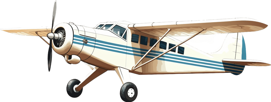 Plane png with AI generated.