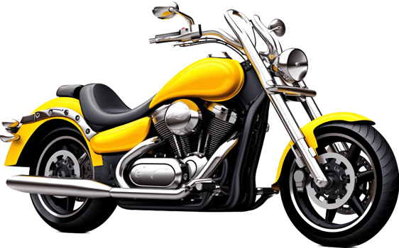 Motorcycle png with AI generated.