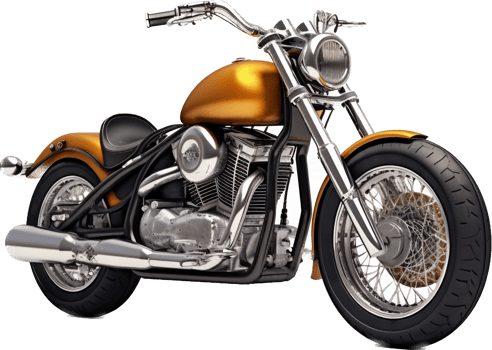Motorcycle png with AI generated.