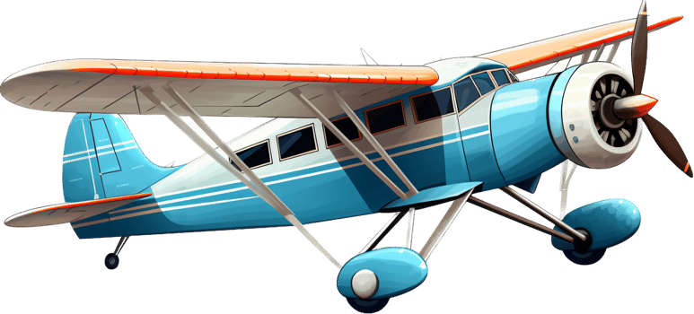 Plane png with AI generated.