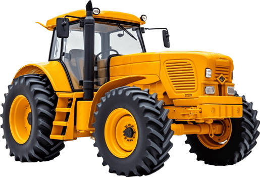 Tractor png with AI generated.