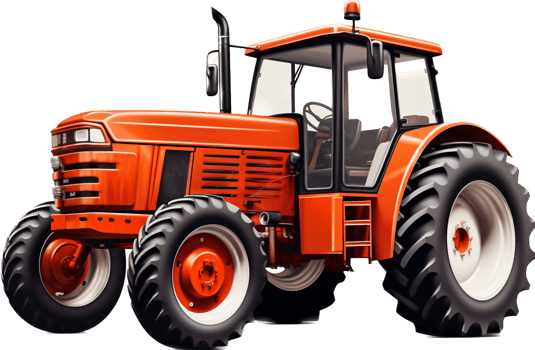 Tractor png with AI generated.