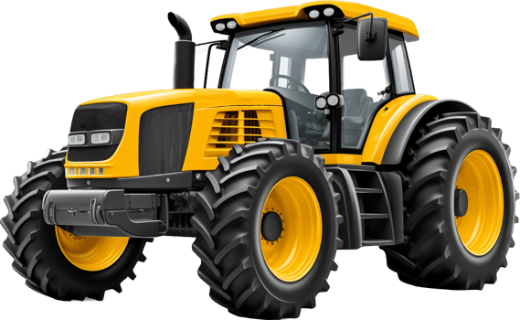 Tractor png with AI generated.