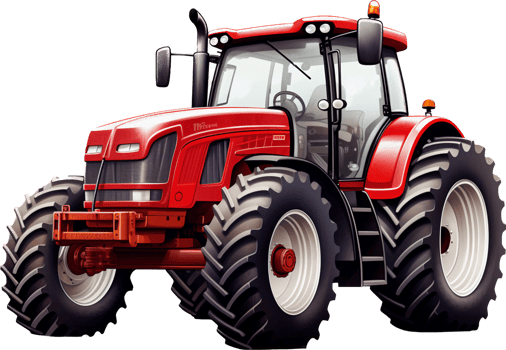 Tractor png with AI generated.