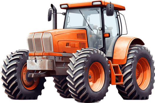 Tractor png with AI generated.