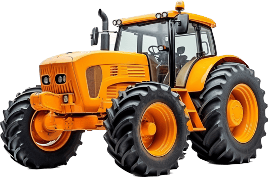 Tractor png with AI generated.