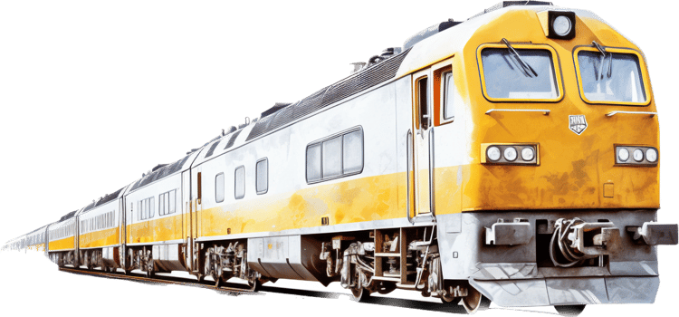 Train png with AI generated.