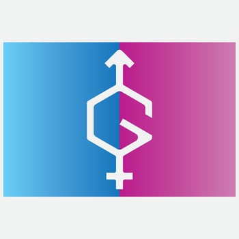 diagonal icon logo gender vector