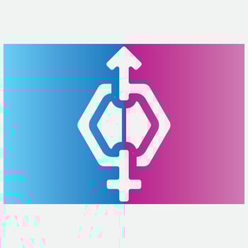 diagonal icon logo gender vector