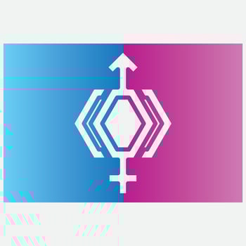 diagonal icon logo gender vector