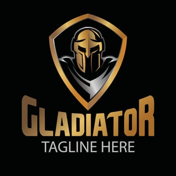 GLADIATOR MASCOT LOGO vector