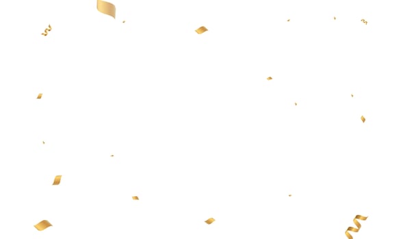 Vector golden confetti background.